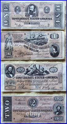 U. S. CIVIL War News Confederate States Currency. 15 Notes From 1965 Gum Packs