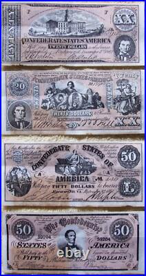 U. S. CIVIL War News Confederate States Currency. 15 Notes From 1965 Gum Packs