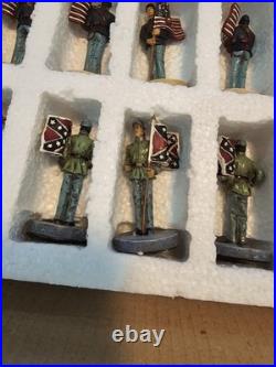 U. S. Civil War Chess Set 33 Piece Union vs Confederate North Vs. South Soldiers