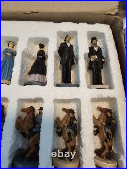 U. S. Civil War Chess Set 33 Piece Union vs Confederate North Vs. South Soldiers