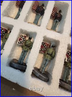 U. S. Civil War Chess Set 33 Piece Union vs Confederate North Vs. South Soldiers