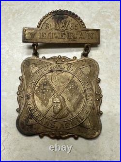 UCV United Confederate Veterans 1906 Medal New Orleans Louisiana