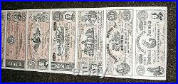 UNCUT CIVIL WAR CONFEDERATE MONEY NOTES RARE Mint Condition. DIRECTLY TAKEN REEL