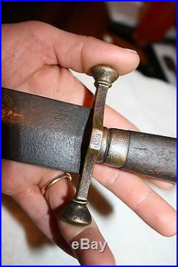 UNITED STATE CIVIL WAR SWORD KNIFE DAGGER NASHVILLE PLOW WORKS CONFEDERATE 18.75