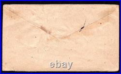 US 1860s CIVIL WAR CONFEDERATE COVER FRANKED SC. #12 TIED FINCASTLE, VA