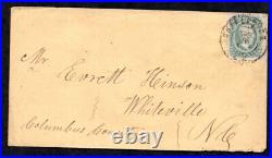 US 1863 CIVIL WAR CONFEDERATE SOLDIER COVER FRANKED SC. #12c TIED CHARLESTON S. C