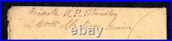 US 1863 CIVIL WAR CONFEDERATE SOLDIER COVER FRANKED SC. #12c TIED CHARLESTON S. C
