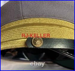 US American Civil War Confederate CSN Navy Admiral Command Officer Visor Hat Cap