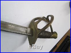 Us CIVIL War Confederate Cavalry Sword With No Scabbard Blade No Marks