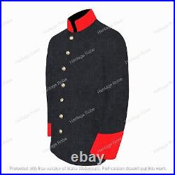 US Civil War 7 CSA Confederate Richmond Grey Sack Coat With Color Cuff & Collar