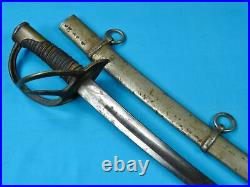US Civil War Antique Old Confederate Cavalry Sword with Scabbard