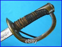 US Civil War Antique Old Confederate Cavalry Sword with Scabbard