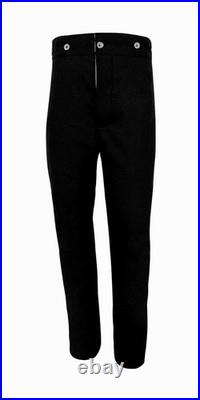 US Civil War Confederate Black Pants 1.5 Inch Multi Color Trim All Sizes