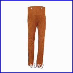 US Civil War Confederate Butternut Pants With 1.0 Inch Multicolor Trim All Sizes