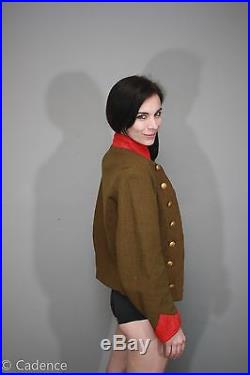 US Civil War Confederate Butternut Reenactors Uniform Coat Jacket. Nice