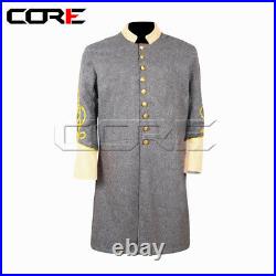 US Civil War Confederate Captain's Frock Coat- All Sizes