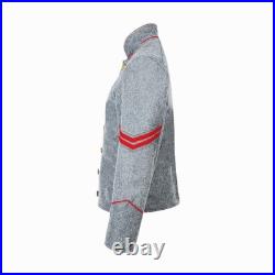 US Civil War Confederate Corporal Chevron Jacket Grey with Red Stripes All Sizes