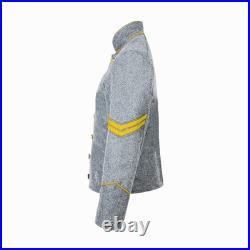 US Civil War Confederate Corporal Chevron Jacket Grey with Yellow Stripes