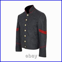 US Civil War Confederate Corporal Chevron Jacket Richmond with Red Stripes