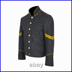 US Civil War Confederate Corporal Chevron Jacket Richmond with Yellow Stripes US Civil War Confederate Corporal Chevron Jacket Richmond with Yellow Stripes