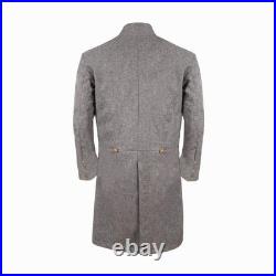 US Civil War Confederate Frock Coat Double Breasted Complete Grey All Sizes
