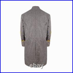 US Civil War Confederate Frock Coat Single Breasted Complete Grey All Sizes US Civil War Confederate Frock Coat Single Breasted Complete Grey All Sizes