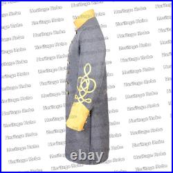 US Civil War Confederate Gray Frock Coat Double Breasted Braid DDP No Tariff