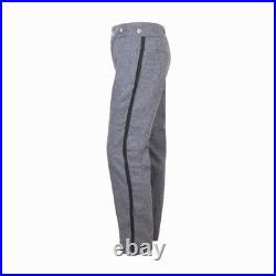 US Civil War Confederate Gray Pants With 1.0 inch Multi Color Trim All Sizes