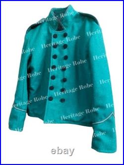 US Civil War Confederate Shell Jacket Teal Wool Double Breasted Reenactment