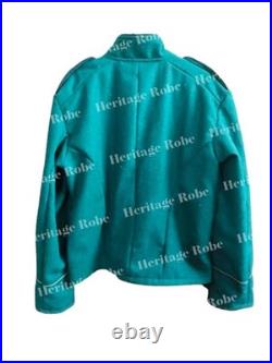 US Civil War Confederate Shell Jacket Teal Wool Double Breasted Reenactment