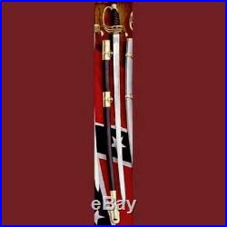 US Civil War Replica Confederate Cavalry Officer's 38 Saber Sword with Scabbard