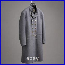 US Civil War Repro Confederate Officer Frock Coat Heritage Gray Wool All Sizes US Civil War Repro Confederate Officer Frock Coat Heritage Gray Wool All Sizes