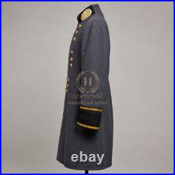 US Civil War Repro Confederate Staff Officer Frock Coat Gold Patch All Sizes