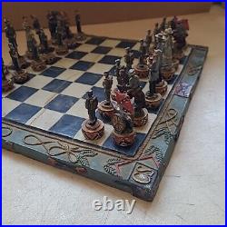 US Civil War Union North VS Confederate South Chess Set And Board