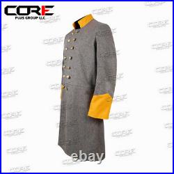 US Civil war Confederate Officer's Cavalry Double Breast Frock Coat All Sizes