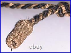 Ultra Rare American Civil War Union / Confederate Officer Campaign Hat Cord