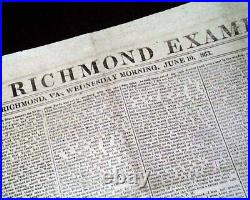 Ulysses S. Grant Finished & Robert E. Lee CONFEDERATE Civil War 1863 Newspaper