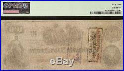 Unc 1862 $100 Dollar Bill Confederate States Note CIVIL War Money T-41 Pmg 63