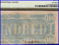 Unc 1864 $100 Dollar Confederate Note Havana CIVIL War Era Counterfeit Ct-65 Pmg