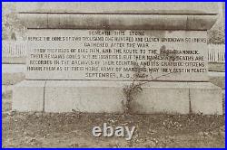 Union & Confederate CIVIL War Unknown Soldiers Monument 1866 Stereo View Photo