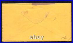 Us 1861 Confederate CIVIL War Stampless Cover With Confederate Paid 5 Cents