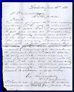 Us 1861 Confederate CIVIL War Stampless Cover With Confederate Paid 5 Cents