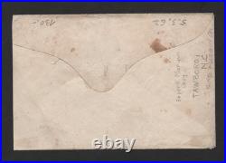 Us 1862 CIVIL War Confederate Cover Franked Scott #1 Tied Tawboro N. C