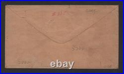 Us 1862 CIVIL War Confederate Cover Franked Scott #1 Tied Tudor Jan. 24, 1864