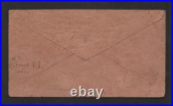 Us 1862 CIVIL War Confederate Cover Franked Scott #2c Milky Blue 4 Margins Tied