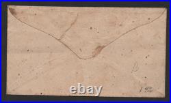 Us 1862 CIVIL War Confederate Cover Franked Scott #6 Imperf Pair Tied