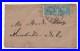 Us 1863 CIVIL War Confederate Cover Franked Pair Scott #6 Richmond, Va