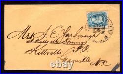 Us 1863 CIVIL War Confederate Cover Richmond, Va. June 20, 1863 To Granville
