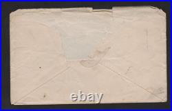 Us 1864 CIVIL War Confederate Cover Franked Scott #12 4 Clear Margins Tied