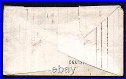 Us 1864 Confederate CIVIL War Folded Makeshift Letter Recut From Union Army